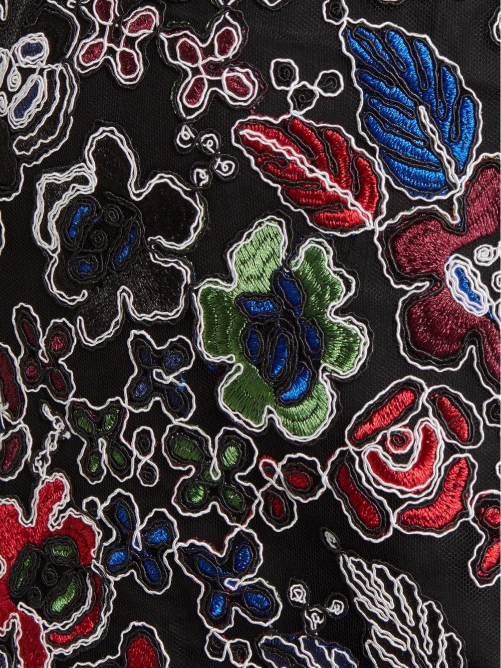 Sam Edelman Womenโs Floral Embroidered Strapless Mini Dress Size 8 NWT - Picture 8 of 10